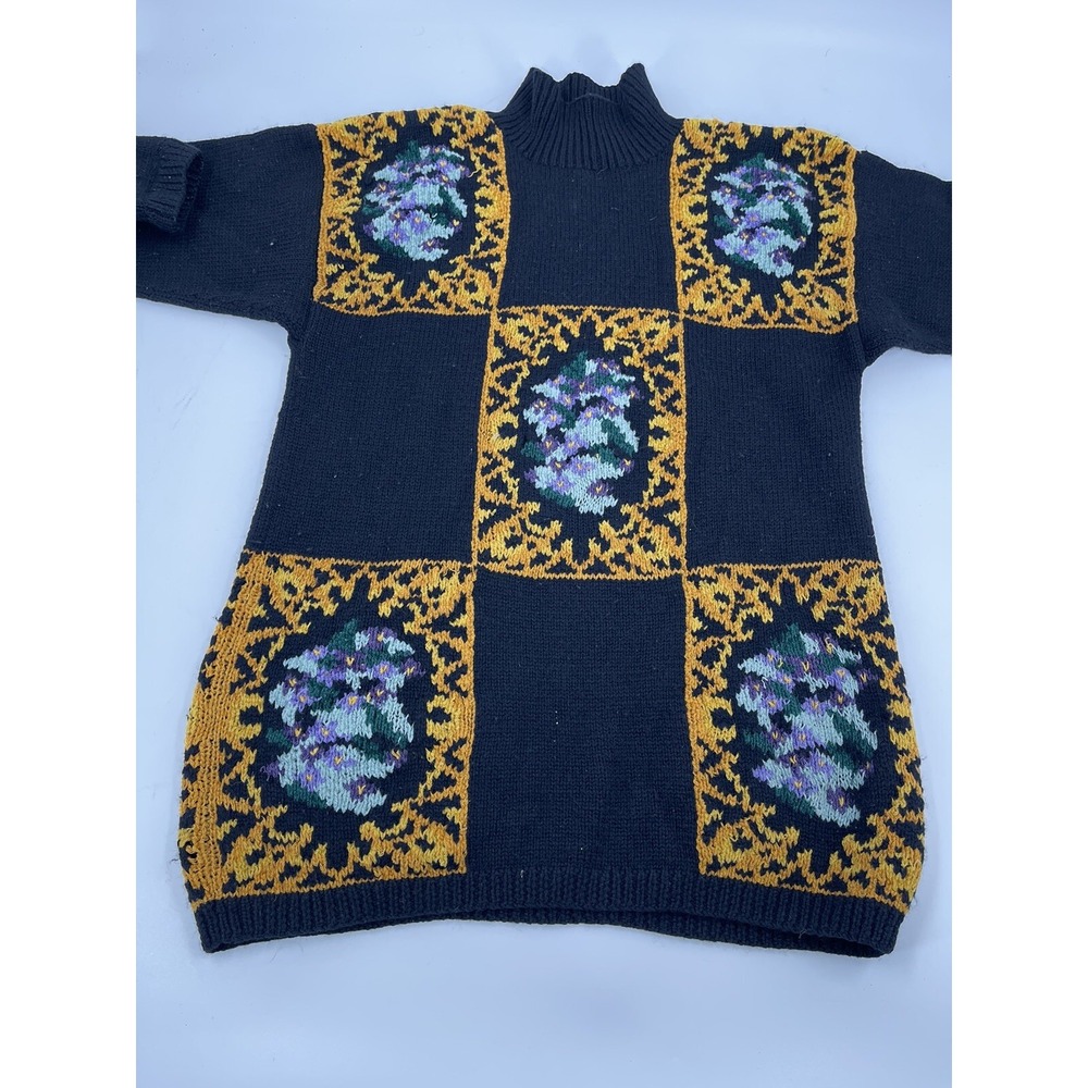 Vintage 90s Classiques Multi-Color 70% Merino Sweater Oversized Size Small